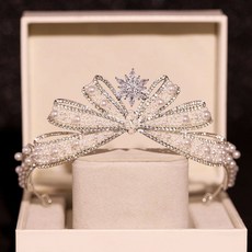 화려한 왕관머리띠 생일파티 졸업앨범 헤어 제주 스냅 악세사리 셀프웨딩 스냅촬영 헤어소품, 1개, 황관