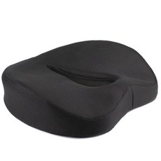 美臀美姿坐墊 Q彈透氣椅墊 辦公室美臀坐墊 久坐透氣 舒適減壓, 全黑