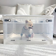 국내 발송 접이식 강아지 산소방 이산화탄소 배출 구멍 있음 특대형 네블라이저방 국내 발송 제품, 1개