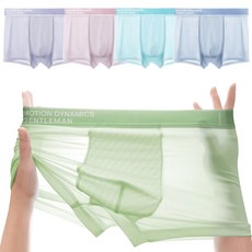 3세대 접촉냉감 남성 모션 아이스 쿨 심리스 드로즈 팬티 5종 세트