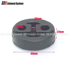 1pcs 자동차 배기 파이프 매달려 고무 삼각형 3 구멍 러그 슬리브 머플러 진동 댐핑 2pcs escapamentos, 02