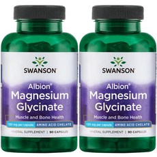 Swanson 斯旺森 甘氨酸鎂膠囊 133mg, 90顆, 2罐