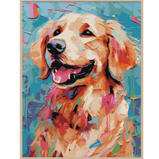 온메이드 DIY 명화그리기 그림그리기 세트 MD-220, 1개, 59 골든 리트리버