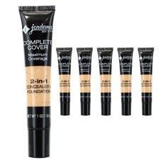 조다나 컴플리트 커버 맥시멈 커버리지 2-in-1 컨실러 & 파운데이션, Natural Beige, 6개