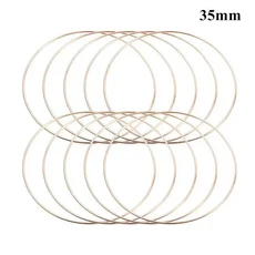 드림캐쳐 가랜드 윈드차임 10개 금속 서클 틴셀 원형, 10pcs, 35mm