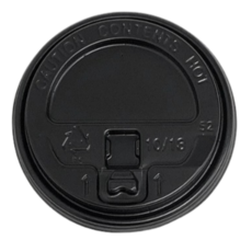 눈꽃나무 10/13온스 종이컵 뚜껑 리드, 1개, 400개, 검은 뚜껑, 검정