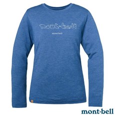 MONT-BELL 女 美麗諾羊毛保暖快乾圓領長袖T恤
