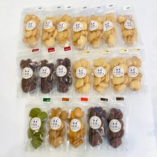 이지쿠키 수제버터쿠키 하트쿠키 지퍼백 소포장, 72g, 1개, 바닐라