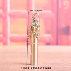 黃銅老鷹頭口哨 汽車鑰匙扣掛件 戶外求生, 鷹頭口哨（無繩）, 1個