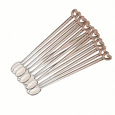 미니스틱 일회용 티스푼 13cm 20개 랜덤색상 수저 밀크 쇠 젓가락 요리 도구 차주전자, 본상품