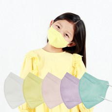 맘편히 어린이 키즈 컬러 마스크, 50매, 1개, XS혼합