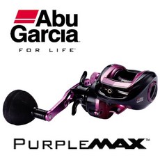 ABU Garcia Purple Max 3 路亞/筏釣 鼓式捲線器 強力單把 小烏龜, 1個, 左手