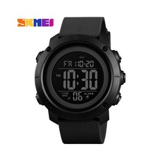 SKMEI 時刻美男士多功能防水戶外錶(1434BKBK) 耐磨 夜光顯示 時尚硬朗設計