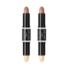 웻앤와일드 메가글로 듀얼-엔디드 컨투어 스틱 8g, Medium/Tan, 2개