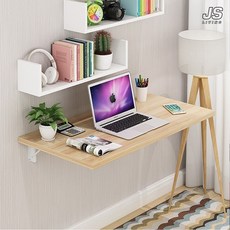 JS리빙 원목 접이식 벽선반 테이블 주방 다용도실 벽걸이 선반 침실 미니 벽테이블 거실 다용도 틈새 정리대 인테리어 벽고정 북선반 @JSLIVING_ 98789456654JIUHA, 벽책상, 1단