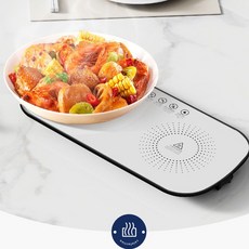 온열기 가열 식품 휴대용 트레이, 작은불 도마 화이트 1매(직사각), 1개