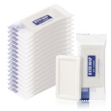 HQSLsund 여행용 사이즈 바 비누 벌크 개별 포장 14.2g0.5온스 미니 소형 바디 핸드 페이스 호텔 쉼터/노숙자/요양원/자선 단체/모텔/게스트 욕실용 면 용품 50 [, 30