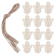 12 PCS/PACK DIY 아트 공예 프로젝트 파티 장식을위한 천사 인형 장식품 펜던트 장식 장식, 1개