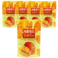 건망고 함량 95% 말랭이 베트남 말린 애플망고 슬라이스, 5개, 80g