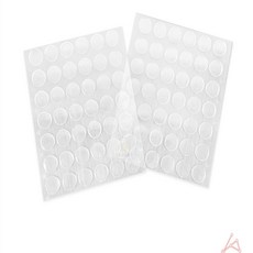 두두쇼핑몰샵 초강력 겔 투명 원형 테이프 장식 양면 인테리어, 50mm 6p