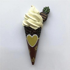 수제 그린 딸기 밀크 초콜릿 아이스크림 냉장고 자석 관광 기념품 스티커 선물, 19. 021