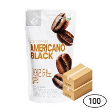 밸런스그로우 아메리카노 블랙 (빨대포함), 230ml, 100개
