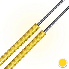 보닛 쇼바 호환 리프트 본네트 댐퍼 쇽업쇼바 렉서스 UX (ZA10) 후드 스트럿 바 200 250h 260h 300 2018-2023 프론트 본넷 가스 스프링, Yellow Carbon Fiber