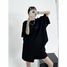 寬鬆顯瘦運動套裝 女｜短T+短褲 兩件式｜透氣親膚 休閒套裝 夏天套裝a0135
