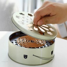 創意蚊香盤 蚊香架 蚊香盒 蚊香爐 香薰爐 蚊香掛架 檀香盒 蚊香 香盤 蚊香座 香架, 鏤空設計【防火耐高溫】限時特價,升級加厚【帶蓋1個裝】可手提