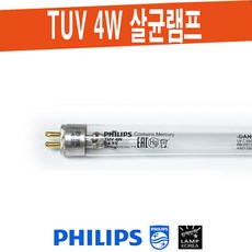 필립스 PHILIPS TUV 4W / G4T5 4W 살균 UV-C 램프, 1개