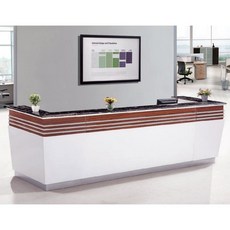 公司辦公前臺諮詢吧臺前臺烤漆公司前臺接待臺商場服務臺收銀櫃臺 FDAZ, 3600*800*1080, 1個