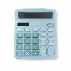 다용도 사무 가정 탁상용 파스텔 계산기, 1개, 스카이블루