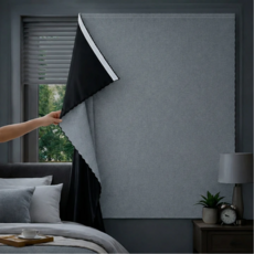 휴바움 무타공 창문형 붙이는 암막커튼