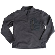 워크원 기능성 하프집업 기모티셔츠 스노우 GAFGTU01, 그레이, 1개