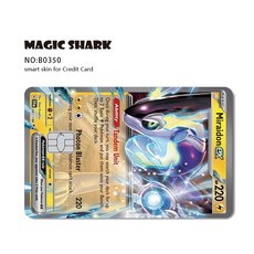 EX MEGA VENUSAUR CHARIZARD BLAS SE 필름 ITE 스티커 MEWTWO PVC 은행 카드 스킨 RAYQUAZA 무광택 신용 데지트, Large Chip, B0350