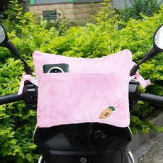 機車兒童防撞墊護頭枕 可拆洗前置通用型電瓶車頭防撞軟包帶收納, 粉枕 大號【可拆洗】+收納, 1個