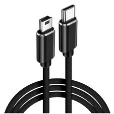 寶弘 USB2.0 mini轉Type-C數據線 安卓手機OTG數據線互充線, 1個, 雙直頭