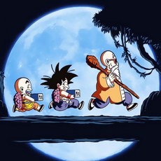 機車貼紙 七龍珠孫悟空二次元劃痕防水車貼紙 龜仙人卡通創意電動車摩托車裝飾貼, 1個