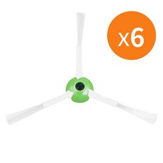 iRobot Roomba COMBO 掃拖機器人 副廠配件 膠刷 濾網 抹布集塵袋 J7 J9, 1個, 白邊刷x6(含螺絲), 副廠