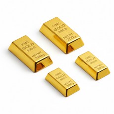 골드바 냉장고 자석 재물운 인테리어 소품 강력 자력 개업 집들이 선물10P 세트, 골드