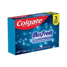 콜게이트 미국 Colgate 맥스프레쉬 쿨 민트 치약, 3개, 178g