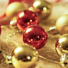 크리스마스 오너먼트볼 10P 세트, 레드골드, 1세트