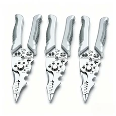 다기능 전기기사용 펜치 (전선 분리 피복 벗기기 절단 및 크림핑 전문), 1개, 02 3pcs