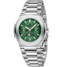 LACZ DENTON Pagani Design PD1786 여성용 쿼츠 시계 남성용 다기능 크로노그래프 문 페이즈 자동 날짜 주간 손목 시계 초록색. 모던.