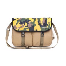 Kylebooker 송어 낚시 가방 플라이 피싱 크로스바디 숄더 태클 백 초록색._170762, 탠 색상_170762, 1개