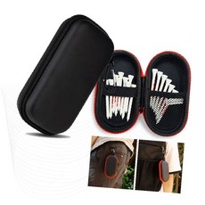 골프용품 수납케이스 하드케이스 골프티 정리함 라운딩 파우치 클립형 사각 골프액세서리 보관함, 1개, 클립 라운딩골프티케이스(블랙레드)