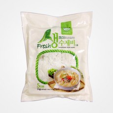 송학식품 뜨더생수제비 1kg 10개 1박스