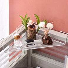 사무실 칸막이 파티션 거치 코너선반 랙 소품정리 거실인테리어선반 장식대 수납정리대 거실 자취방 원룸, 실버