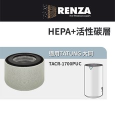 大同 Tatung TACR-1700PUC HEPA活性碳濾網 濾芯, 1個