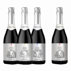 I LOVE YOU 無酒精氣泡葡萄飲 澳洲原瓶進口 750ml, 4個